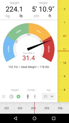 BMI Calculator android App screenshot 1