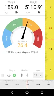 BMI Calculator android App screenshot 2